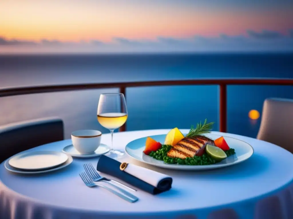 Un festín multisensorial en crucero al atardecer