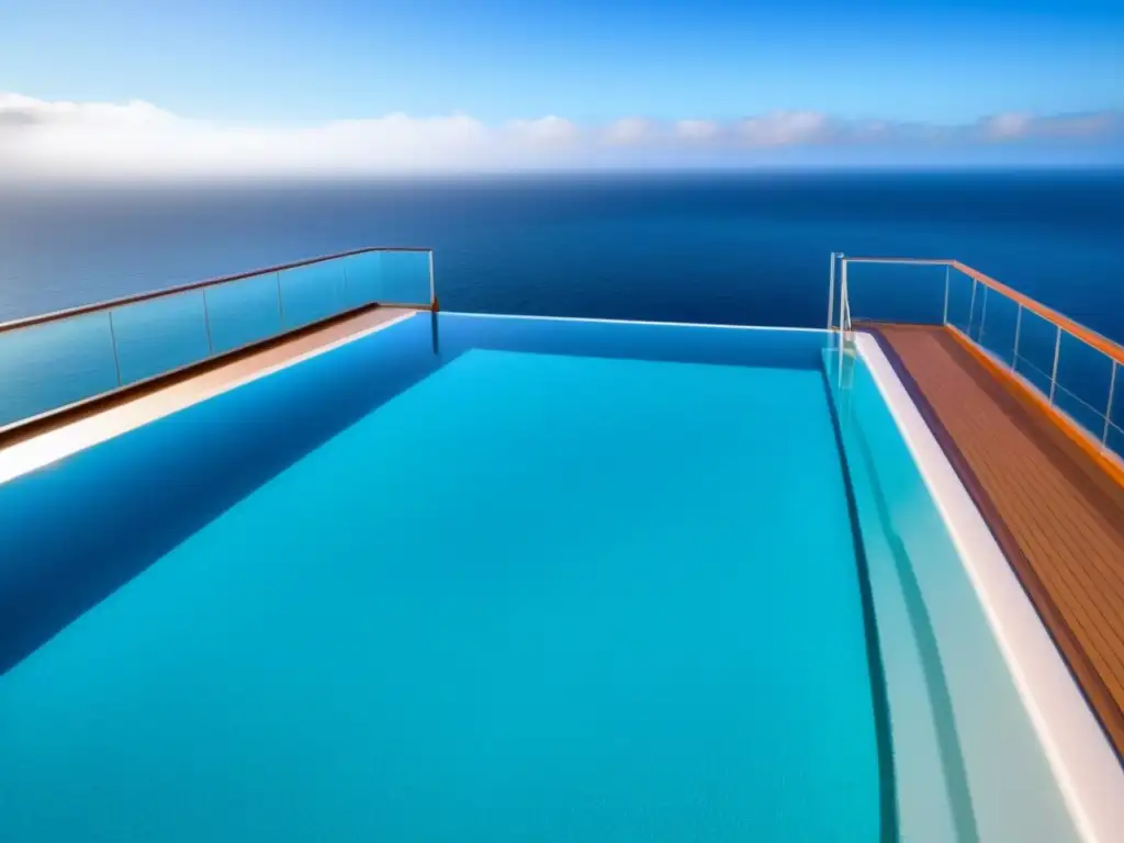 Un oasis exclusivo para adultos en cruceros: piscina infinita serena con vistas al mar