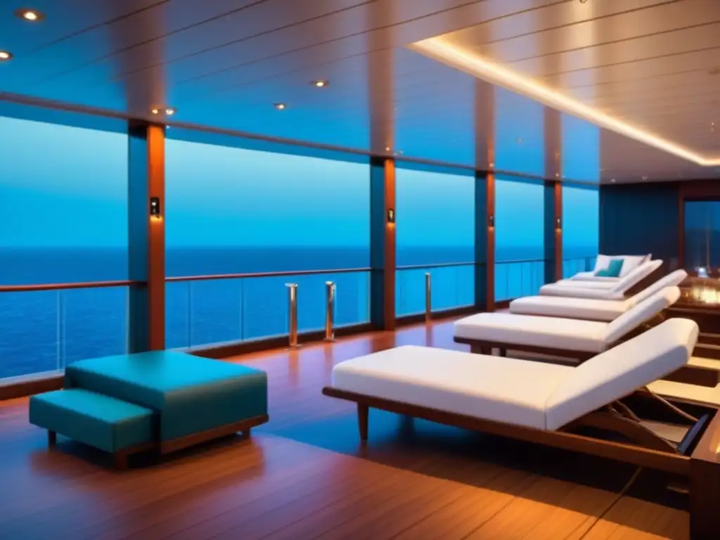 Spa de lujo en crucero: relajación exclusiva frente al mar Un oasis de relajación en un lujoso crucero con servicios exclusivos cruceros lujo