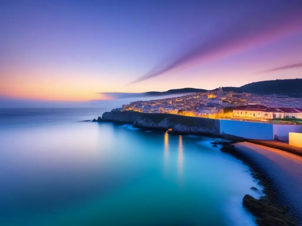 Paisaje costero al amanecer con impacto social turismo marítimo