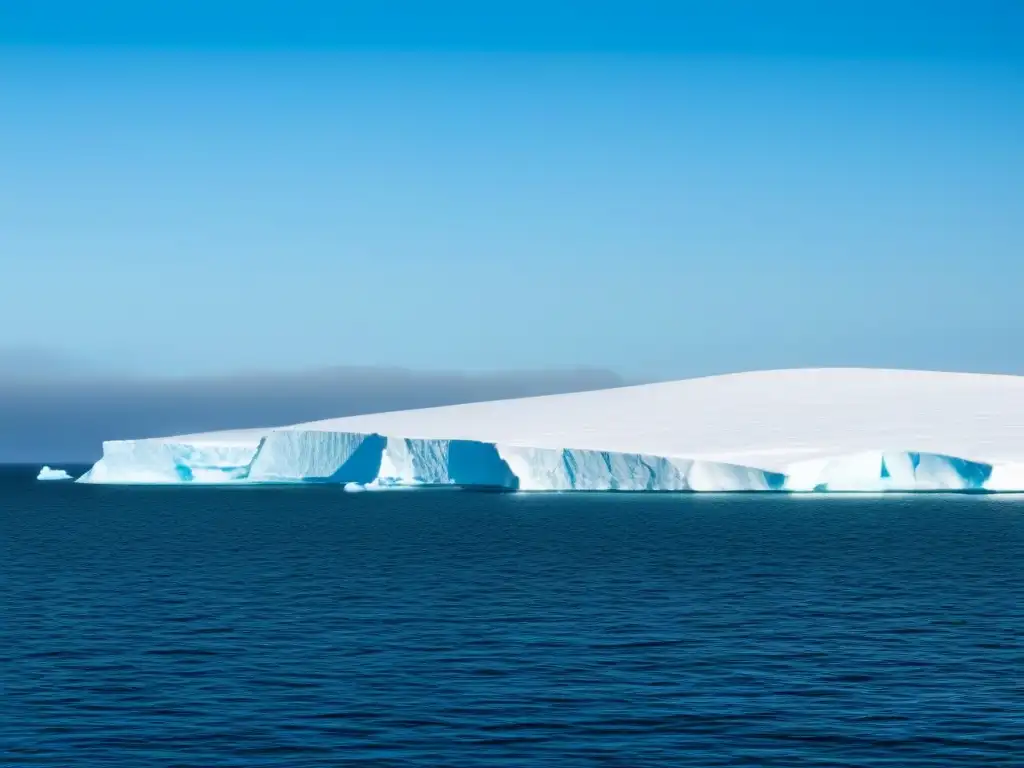 Fotografiando paisajes polares marinos: Un paisaje polar sereno con icebergs bajo la suave luz del sol