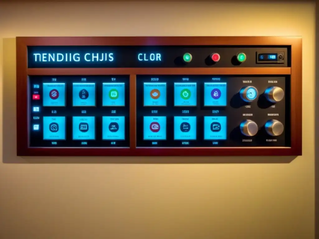 Panel de control de lujo en crucero, con tecnología de audio y video