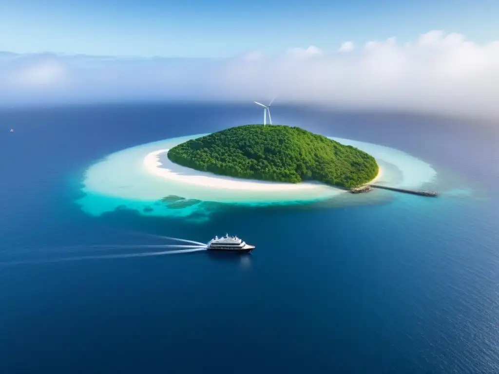 Un paraíso sostenible: isla verde, aguas cristalinas, crucero ecofriendly