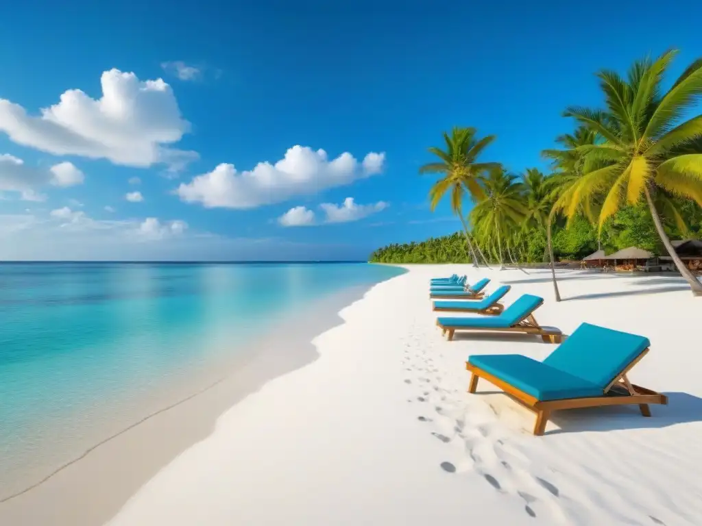 Un paraíso tropical con aguas cristalinas en una playa serena