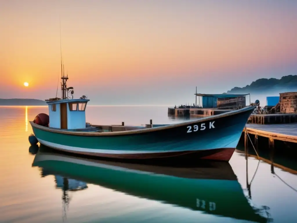 Un puerto tranquilo donde conviven tradición pesquera local y modernidad en barcos