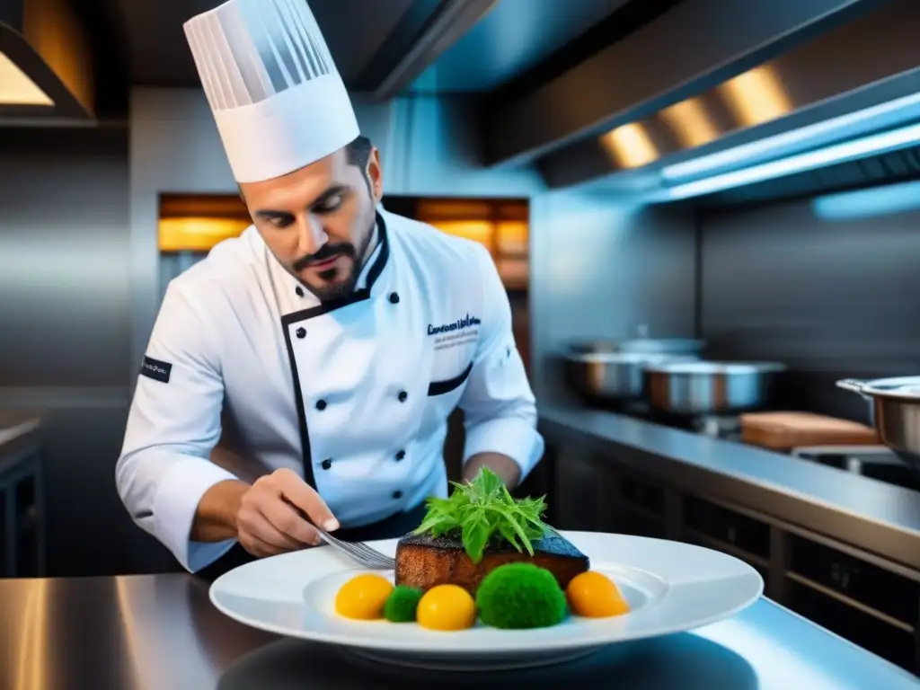 El reconocido chef de cruceros experto en alta cocina prepara una receta exclusiva en un lujoso crucero