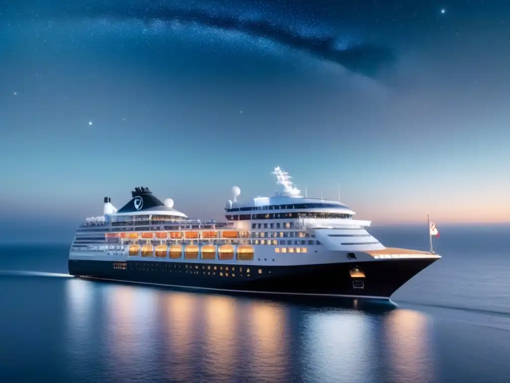 Romántico crucero de lujo bajo las estrellas, ideal para parejas