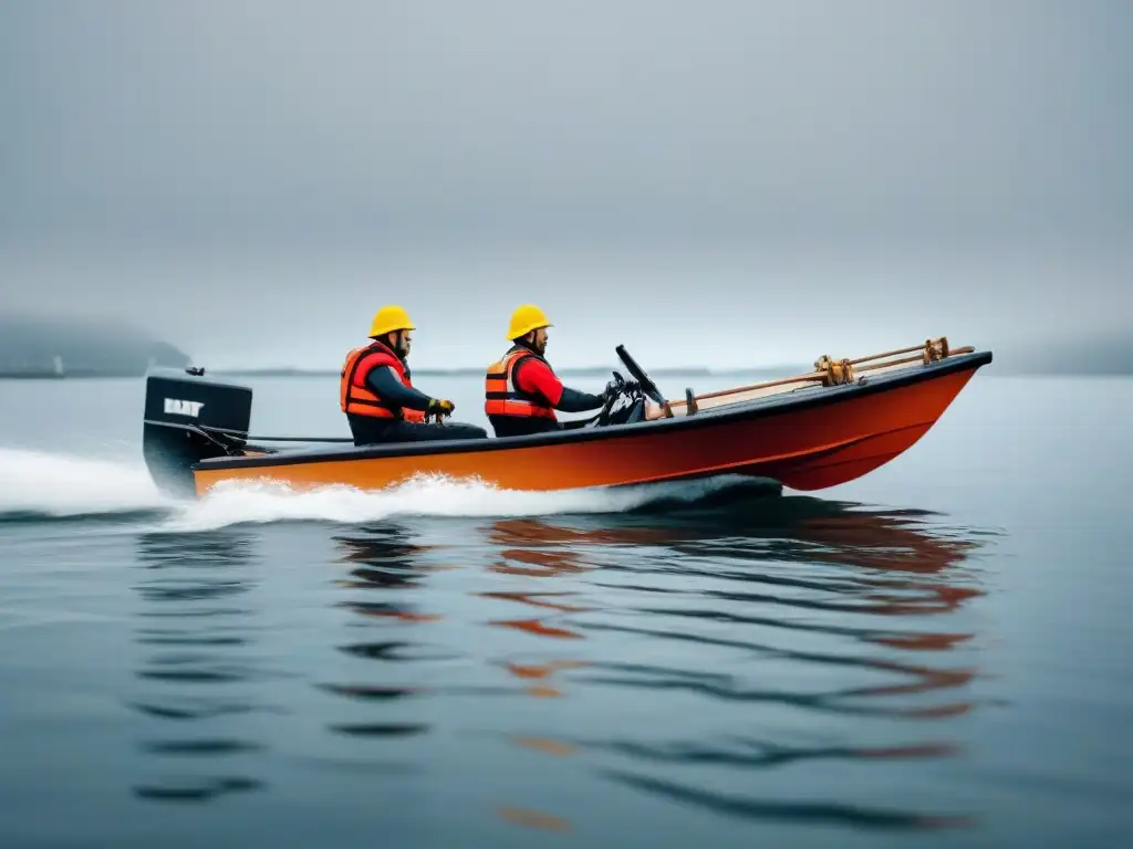 Evolución de seguridad en el mar: desde remo a bote salvavidas moderno, destacando avances y medidas de protección