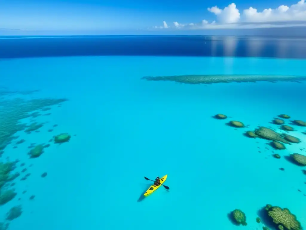 Explorando la serenidad del océano en kayak y paddleboarding en arrecifes de coral