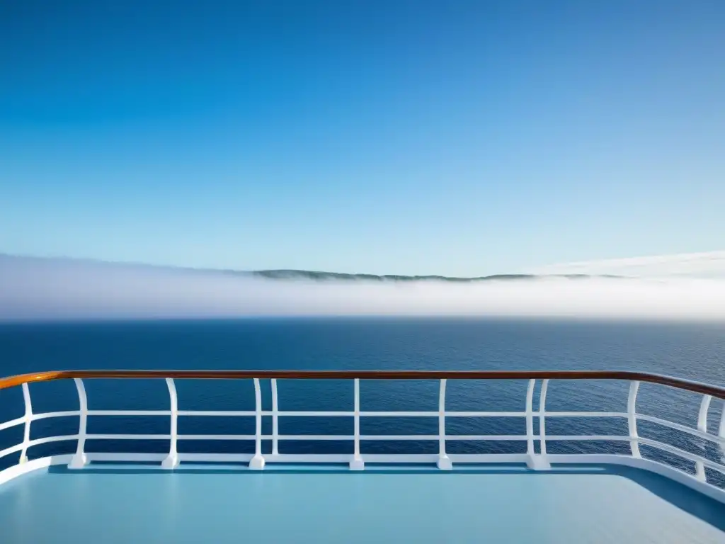 Silueta contemplativa en cubierta de crucero, mirando al mar