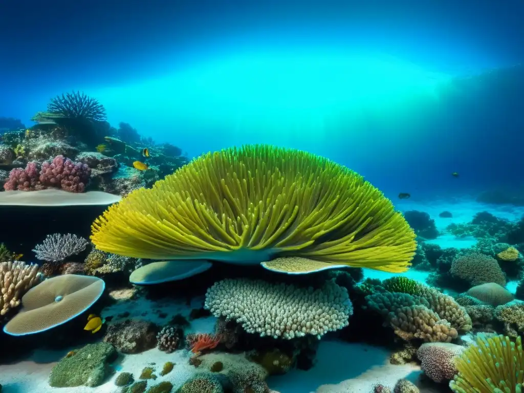 Un sorprendente ecosistema de arrecife de coral con impacto cruceros biodiversidad marina