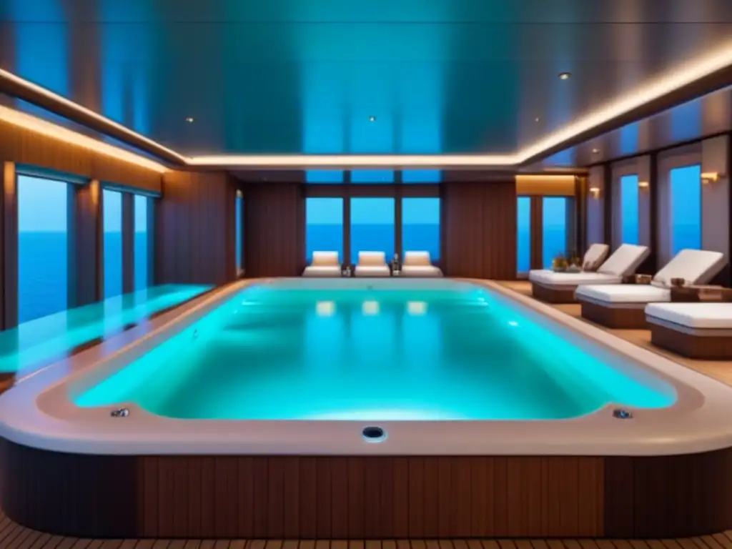 Spa en crucero de lujo: diseño minimalista, colores neutros y tranquilidad absoluta en un entorno exclusivo