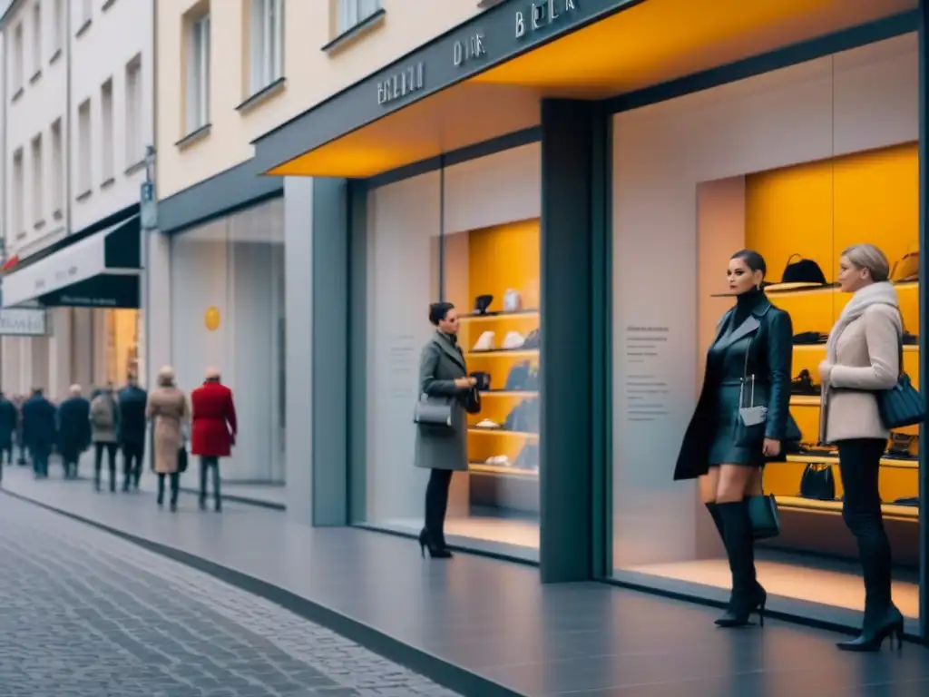 Tienda de lujo en Berlín con diseño minimalista y elegante, bañada en luz natural