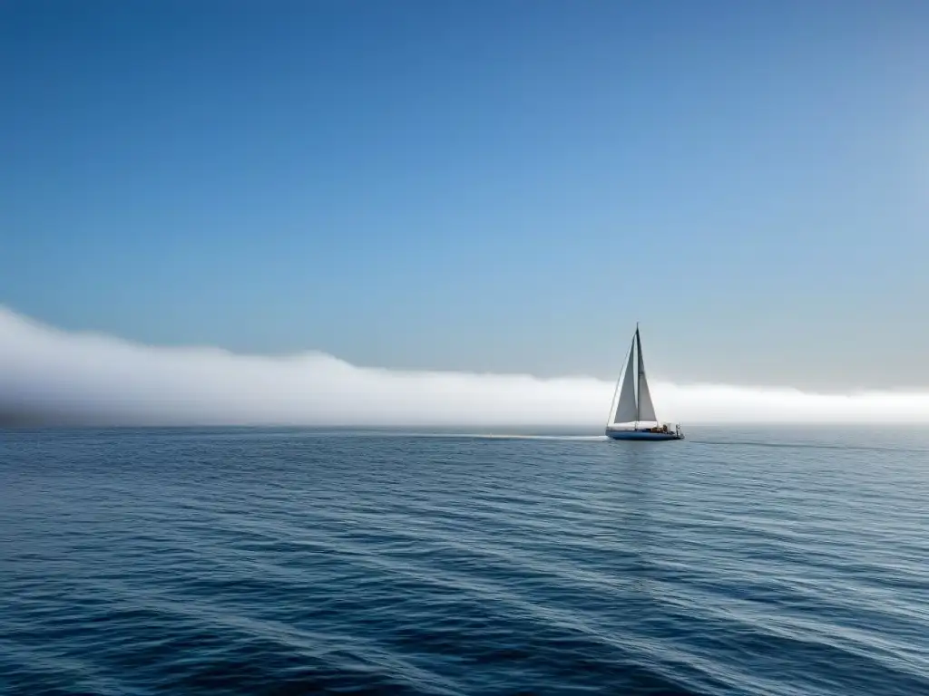 Un tranquilo crucero por el océano simbolizando bienestar mental