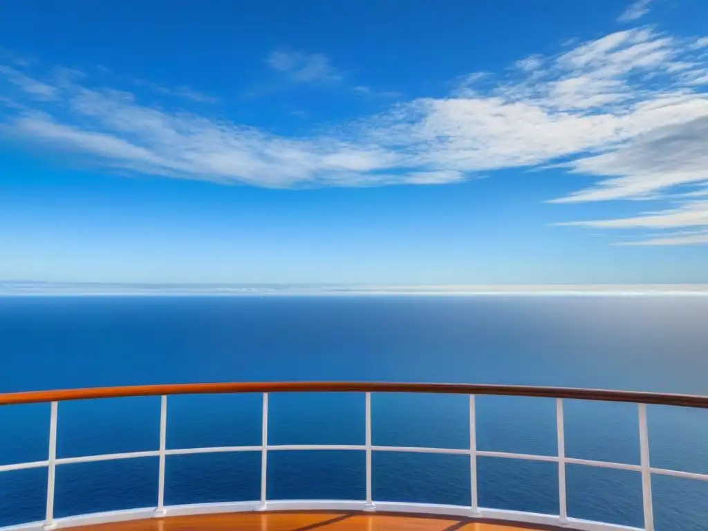 Vista serena del océano desde un crucero marítimo, conectando con el arte corporal en cruceros marítimos